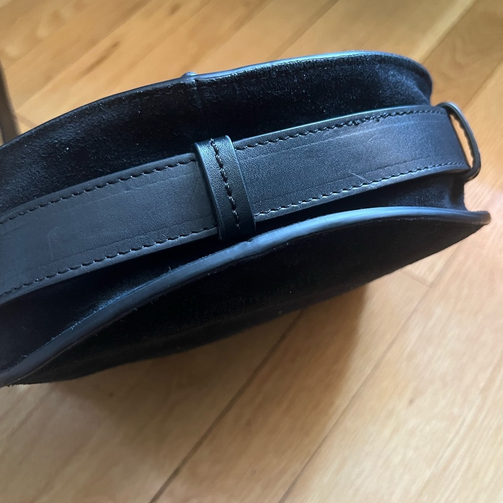 Isabel Marant Botsy Black Suede Crossbody Bag - Picture 8 of 14